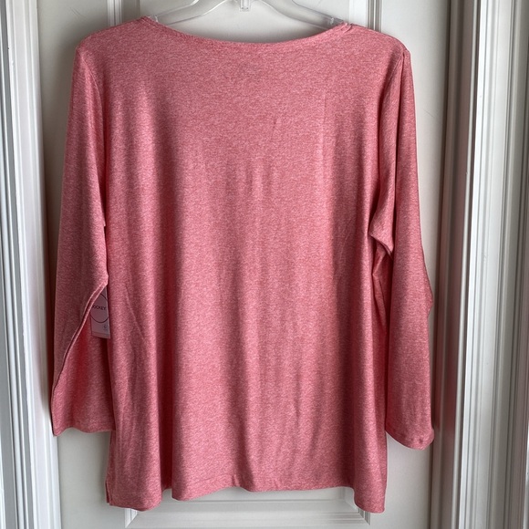 JOCKEY (1X) Soft Essentials Long Sleeve Tee Style 16841 Color 807 Rose Haze, NWT - Picture 4 of 12